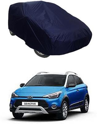 Gromaa Car Cover For Hyundai i20 Active (Without Mirror Pockets)(Blue)