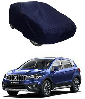 CoNNexXxionS Car Cover For Maruti Suzuki S-Cross (Without Mirror Pockets)(Blue)
