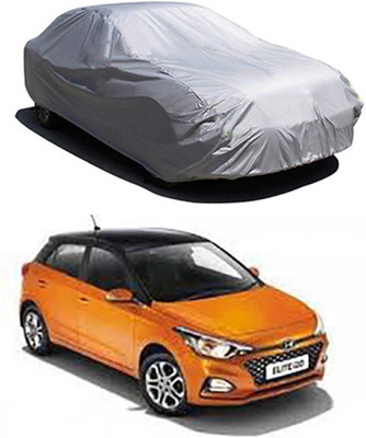 Gromaa Car Cover For Hyundai Elite i20 (Without Mirror Pockets)(Silver)