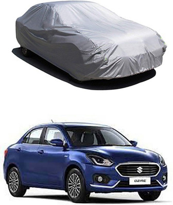 CoNNexXxionS Car Cover For Maruti Suzuki Swift Dzire (Without Mirror Pockets)(Silver)
