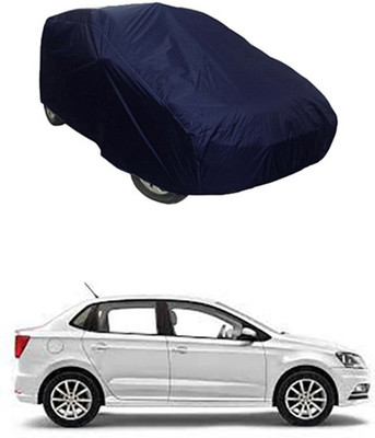 Gromaa Car Cover For Volkswagen Ameo (Without Mirror Pockets)(Blue)