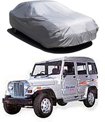Gromaa Car Cover For Mahindra Marshal (Without Mirror Pockets)(Silver)