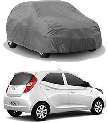 CoNNexXxionS Car Cover For Hyundai Eon (Without Mirror Pockets)(Grey)
