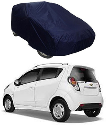 CoNNexXxionS Car Cover For Chevrolet Beat (Without Mirror Pockets)(Blue)