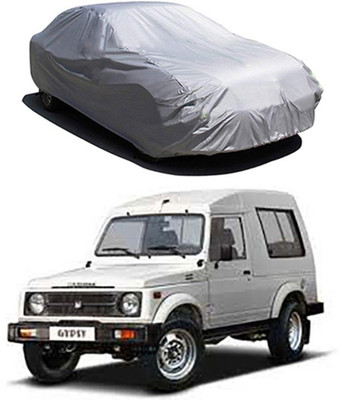 Gromaa Car Cover For Maruti Suzuki Gypsy (Without Mirror Pockets)(Silver)