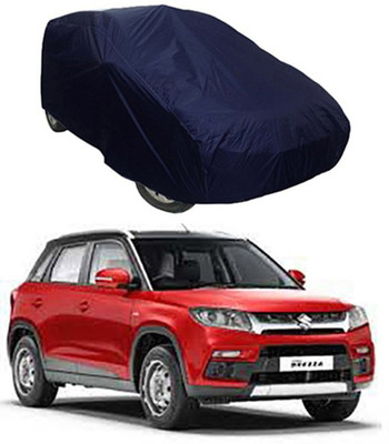 Royalrich Car Cover For Maruti Suzuki Vitara Brezza (Without Mirror Pockets)(Blue)