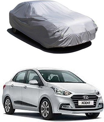 Royalrich Car Cover For Hyundai Xcent (Without Mirror Pockets)(Silver)