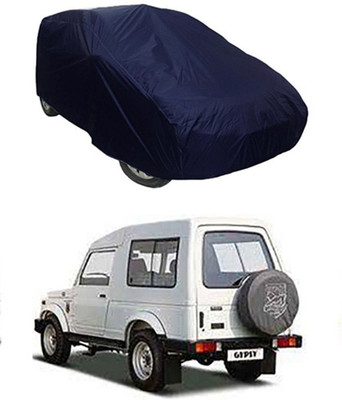 CoNNexXxionS Car Cover For Maruti Suzuki Gypsy MG-410 (Without Mirror Pockets)(Blue)