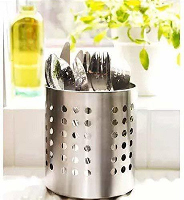 MAMOIR Empty Cutlery Holder Case(Silver  Holds 50 Pieces)