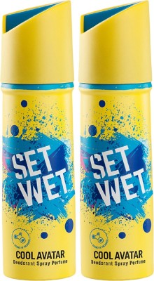 Set Wet Cool Avatar Deodorant & Body Spray Perfume Deodorant Spray  -  For Men(300 ml, Pack of 2)