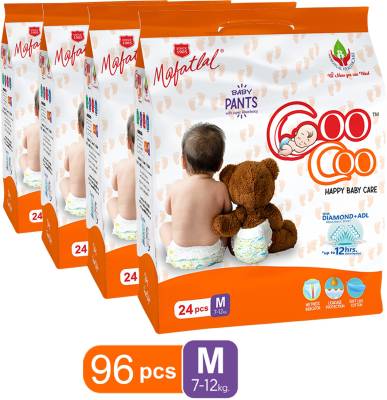 Coo Coo Baby Pullup Diaper Pants - M  (96 Pieces)
