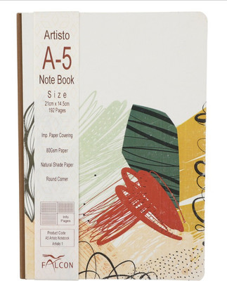 Family store Notepad A5 Notebook Ruled 192 Pages(Multicolor)