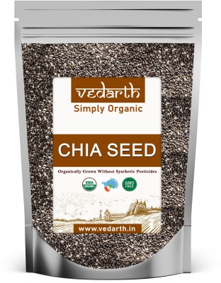 Vedarth Organic Chia Seeds (RAW ) for Weight Loss with Calcium , Iron , Vitamin , Protein , Folic acid and Dietary Fibre Chia Seeds(1000 g)