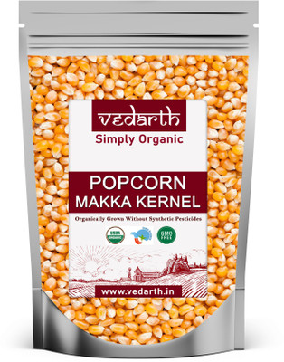 Vedarth Organic Pop Corn Kernels | Makka Popcorn | Unpopped Popcorn Seeds Healthy Diet� Popcorn Seeds(1000 g)
