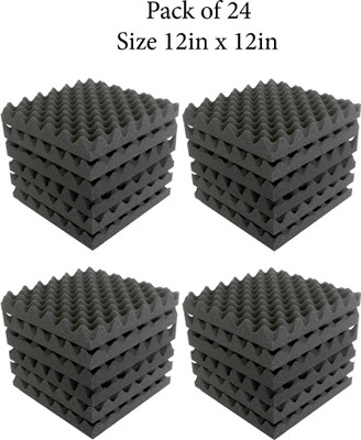 Ara Enterprise Foam Eggcrate Wall(24 Panels Black)