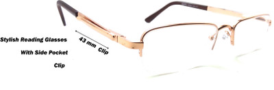 N Specs Half Rim (+2.00) Rectangle, Wrap-around Reading Glasses(48 mm)