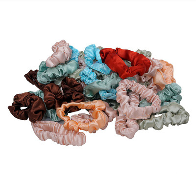Matkooz Satin Flat scrunchies 1_20 Rubber Band(Multicolor)
