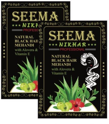 Seema Mehandi Nikhar Black Henna Powder Natural Henna(120 g)