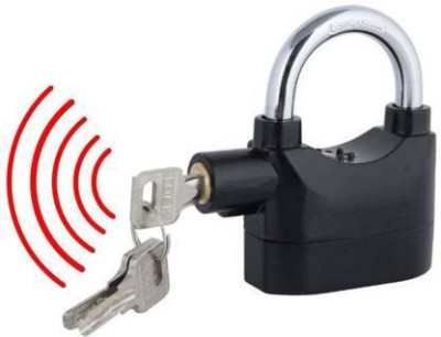 SAJAG Sensor Alarm Lock for Home Safety Lock Padlock(Black)