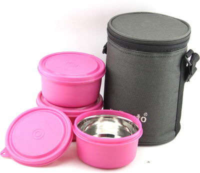 myBento SS Executive Array 1200ml (400ml, 400ml, 400ml) (SS304 Stainless Steel Inbuilt Lunch Box Set) 3 Containers Lunch Box(1200 ml)