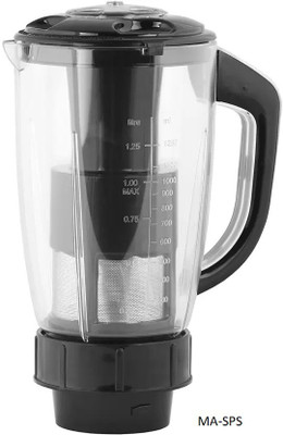 Silentpowersunmeet Black Plastic Juicer Jar with Filter 1250 ml MASPS Mixer Juicer Jar(1250 ml)
