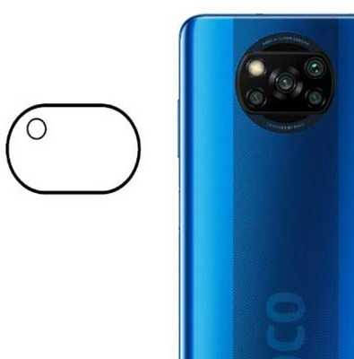 HIRDESH Back Camera Lens Glass Protector for Poco x3(Pack of: 1)