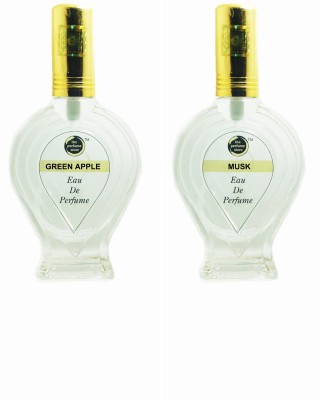 The perfume Store GREEN APPLE, MUSK Regular pack of 2 Perfume Eau de Parfum  -  120 ml(For Men & Women)