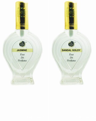 The perfume Store JASMINE, SANDAL GOLDY Regular pack of 2 Perfume Eau de Parfum  -  120 ml(For Men & Women)