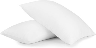 KUBER INDUSTRIES Microfibre Solid Sleeping Pillow Pack of 2(White)