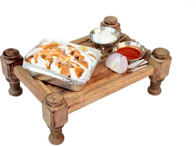 Kesha Spree Multipurpose Wooden Khaat Platter - 11 x 8 x 4 Inch - Export Quality Tray