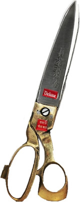 satish DELUXE SCISSORS NO. 9 Scissors(Set of 1, GOLDEN, Silver)