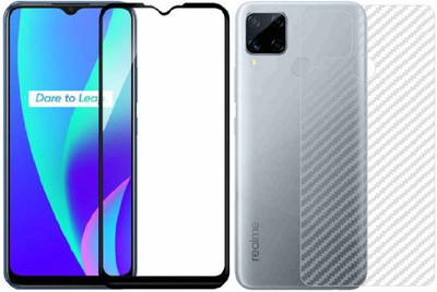 Backlund Front and Back Screen Guard for REALME C15(Pack of 2)