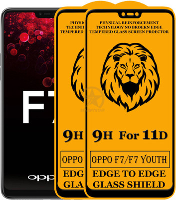 11D Edge To Edge Tempered Glass for OPPO F7(Pack of 2)