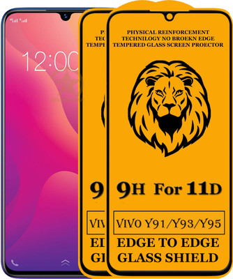 11D Edge To Edge Tempered Glass for Vivo Y95(Pack of 2)