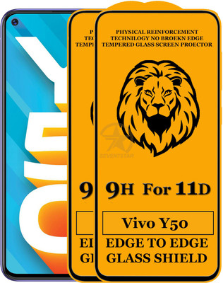 SEVEN7STAR Tempered Glass Guard for Vivo Y50(Pack of 2)