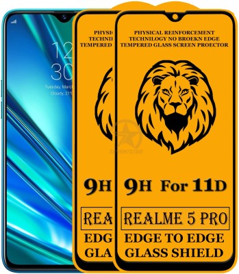 SEVEN7STAR Tempered Glass Guard for Realme 5 Pro(Pack of 2)