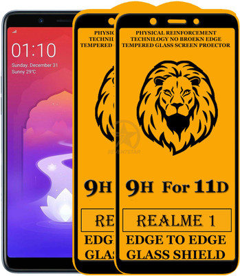 SEVEN7STAR Tempered Glass Guard for OPPO Realme 1(Pack of 2)