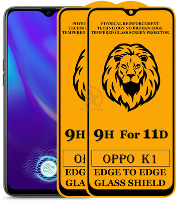 HQ Protection Tempered Glass Guard for Oppo K1(Pack of 2)