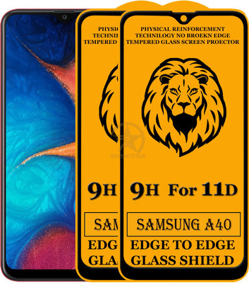 11D Edge To Edge Tempered Glass for Samsung Galaxy A40(Pack of 2)