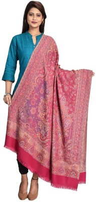 PASHTUSHS Wool Woven Women Shawl(Pink)