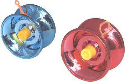 SARCOLLECTION High Gloss Metal YoYo Diecast Speed Spinner Toy (2pcs) (Multicolor) Three Finger Yoyo Glove(Multicolor)