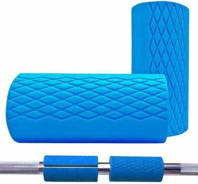 HACKERX Dumbbell Grip, 1 Pair Thick Bar Grips for Barbell, Dumbbell, and Kettlebell Hand Grip/Fitness Grip(Blue)