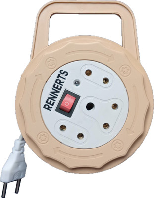 Rennerts Round 2+1 With Handle 3  Socket Extension Boards(Green, 3 m)