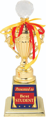 AARK INDIA Gift For Student Annual Day Function Gift Trophy:Award (PC001856) Trophy(10.5 inch)