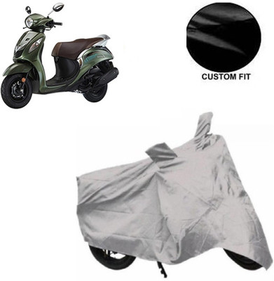 RPSENTTERPR Waterproof Two Wheeler Cover for Yamaha(Fascino, Silver)