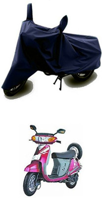 Auto Track Two Wheeler Cover for Kinetic(Nova, Blue)
