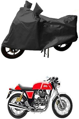 Auto Track Two Wheeler Cover for Royal Enfield(Continental GT, Grey)