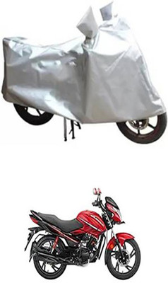 Auto Track Two Wheeler Cover for Hero(Glamour FI, Silver)