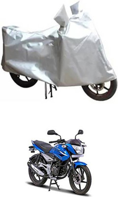 Auto Track Two Wheeler Cover for Bajaj(XCD 125cc, Silver)