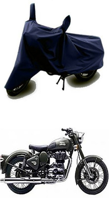APNEK Two Wheeler Cover for Royal Enfield(Battle Green, Blue)